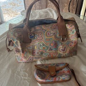 Dooney & Bourke Colorful Patterned Satchel and Pouch
